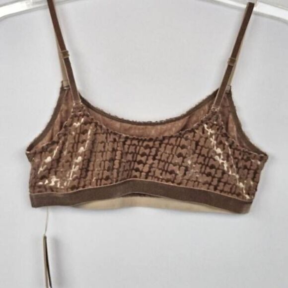 SKIMS LOGO FLOCKED BRALETTE NWT - Picture 4 of 9